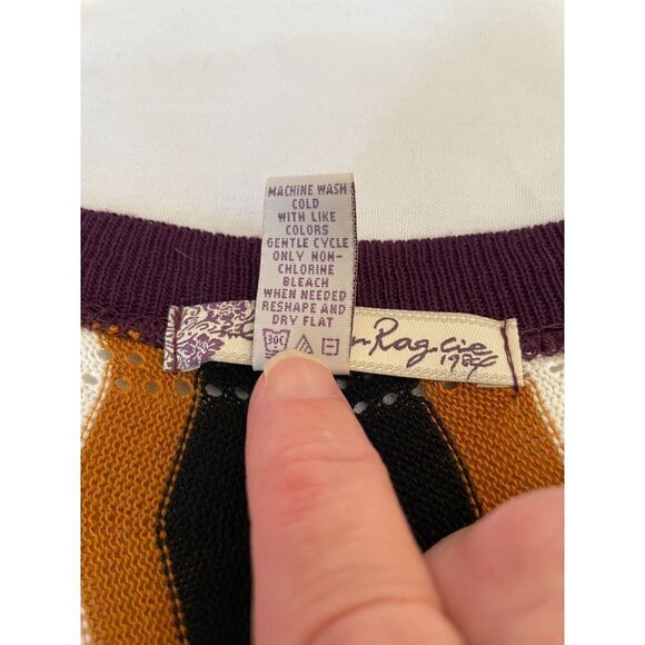 American Rag Knit Sweater Dress Lightweight Sz XS Scalloped Hem Sleeve Burgundy - Picture 8 of 11